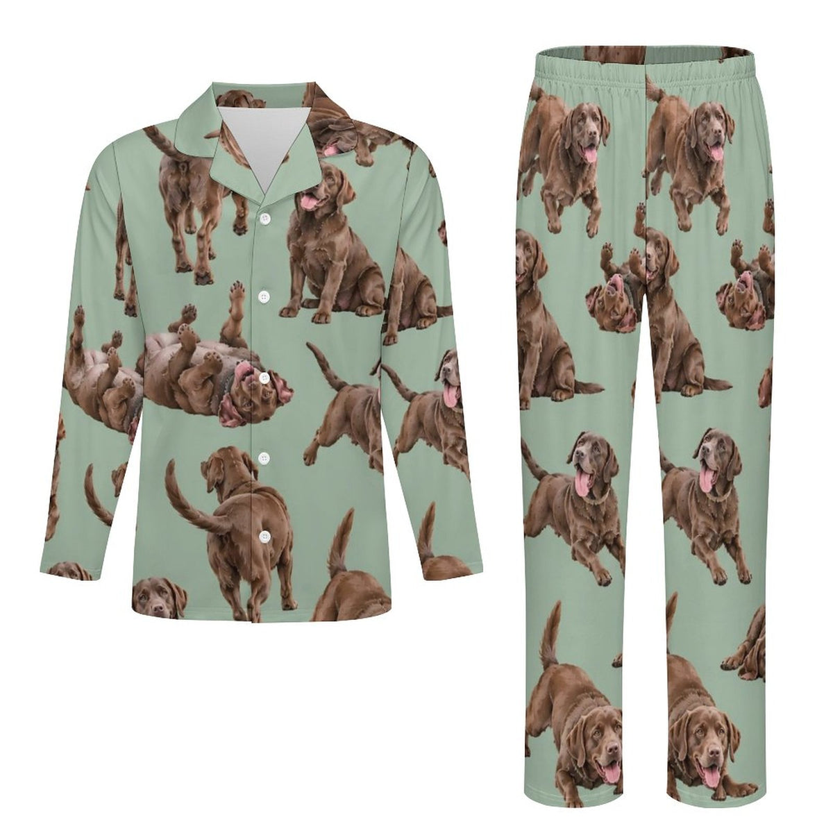 180gsm Long Sleeve Kid Pajama Set(All-Over Printing)