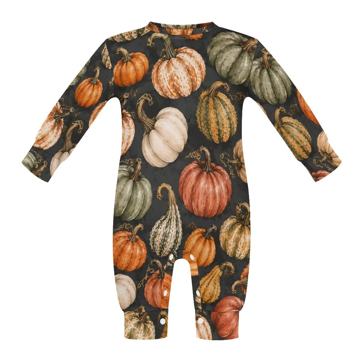 Cotton Long Sleeve Infant Bodysuit (All-Over Printing)