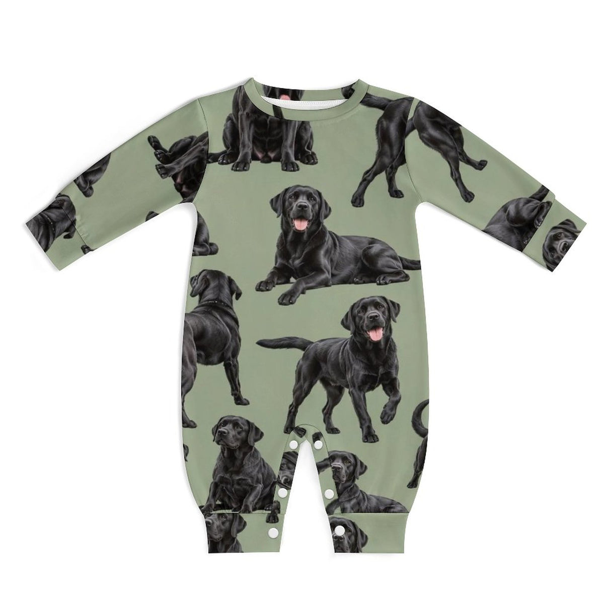 Dog Lover, Pet Owner, Cotton Long Sleeve Infant Bodysuit (All-Over Printing)