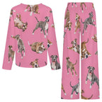 200gsm V-Neck Pajama Set(All-Over Printing)