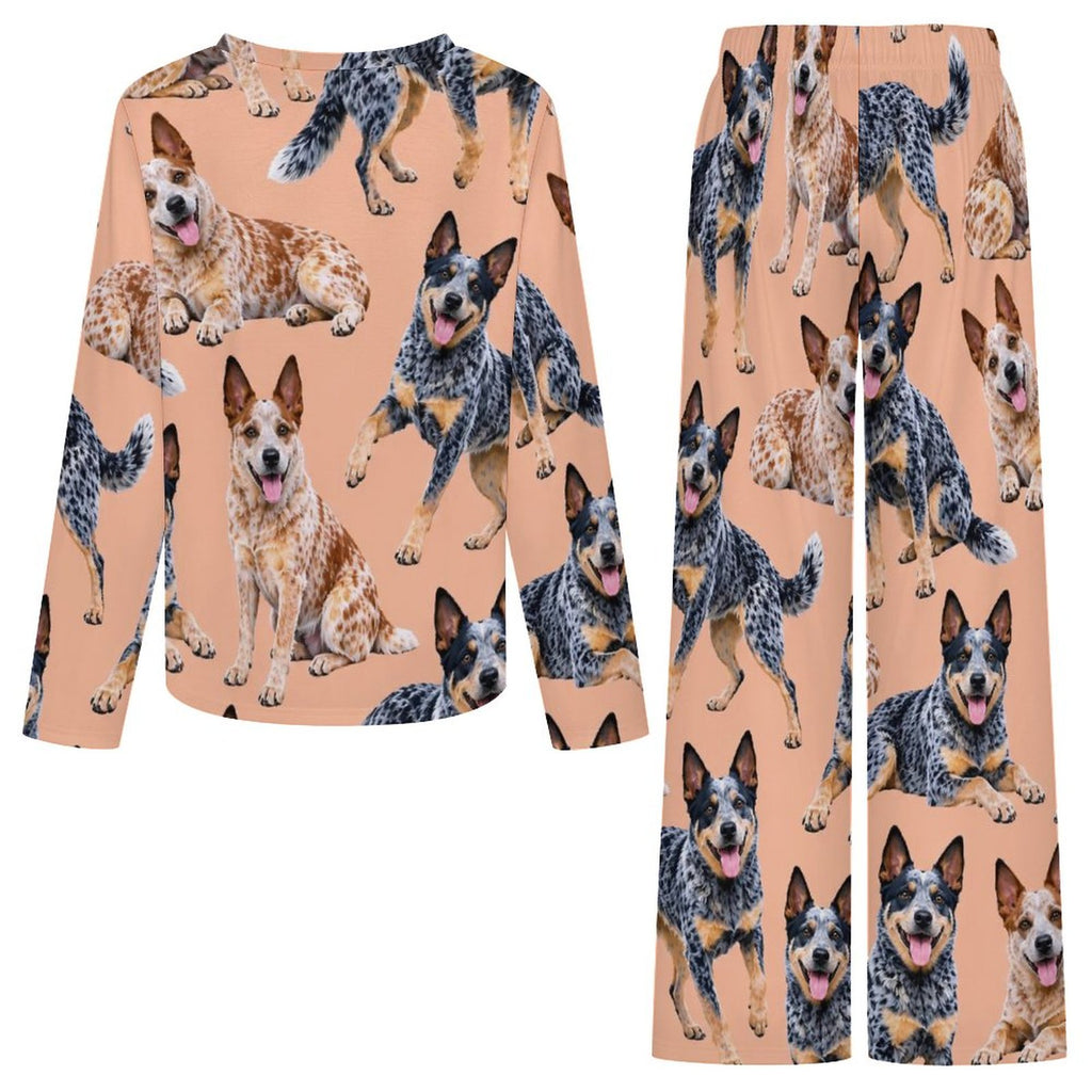 200gsm V-Neck Pajama Set(All-Over Printing)