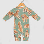 Dog Lover, Pet Owner, Cotton Long Sleeve Infant Bodysuit (All-Over Printing)