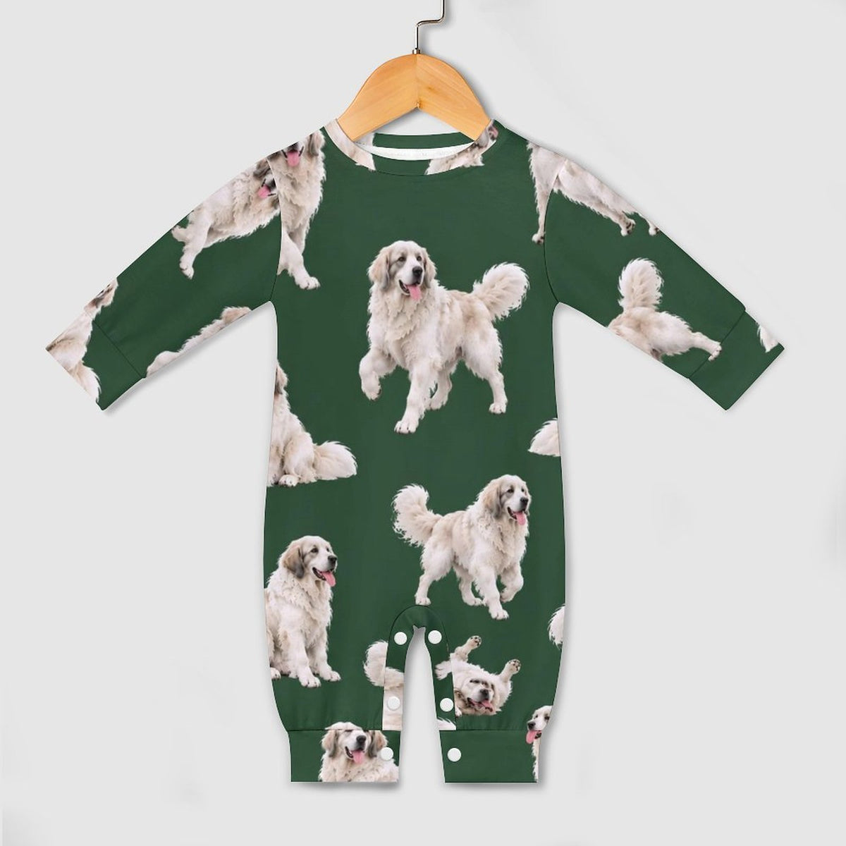 Dog Lover, Pet Owner, Cotton Long Sleeve Infant Bodysuit (All-Over Printing)