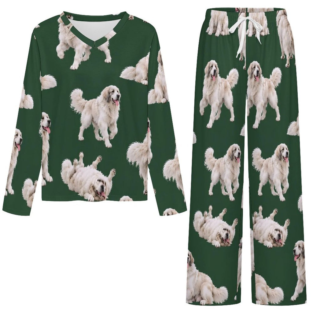 200gsm V-Neck Pajama Set(All-Over Printing)