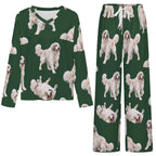 200gsm V-Neck Pajama Set(All-Over Printing)