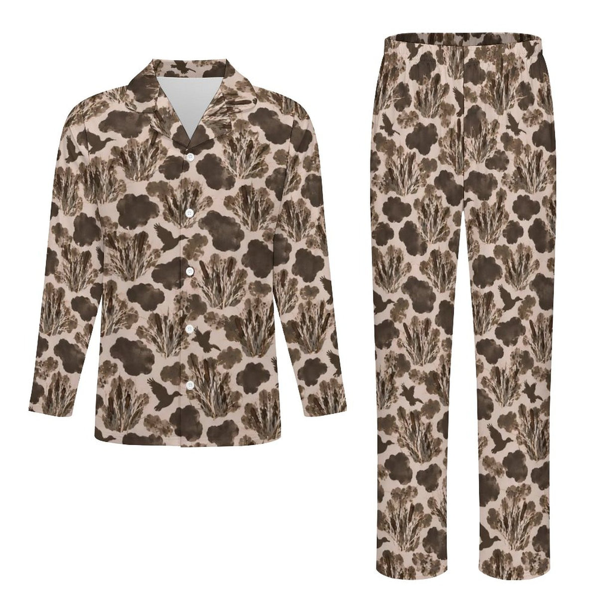 Ducky Camo, Long Sleeve Kid Pajama Set