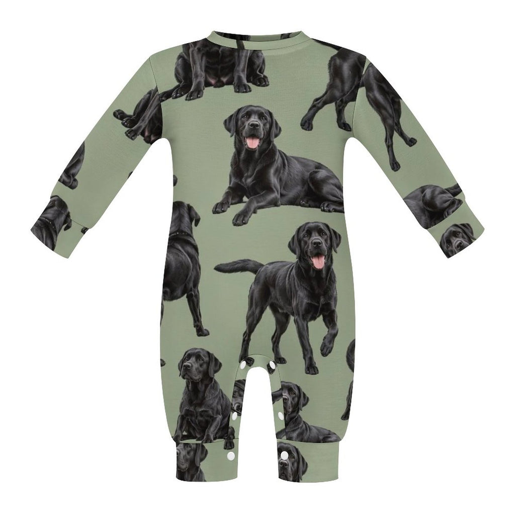 Dog Lover, Pet Owner, Cotton Long Sleeve Infant Bodysuit (All-Over Printing)