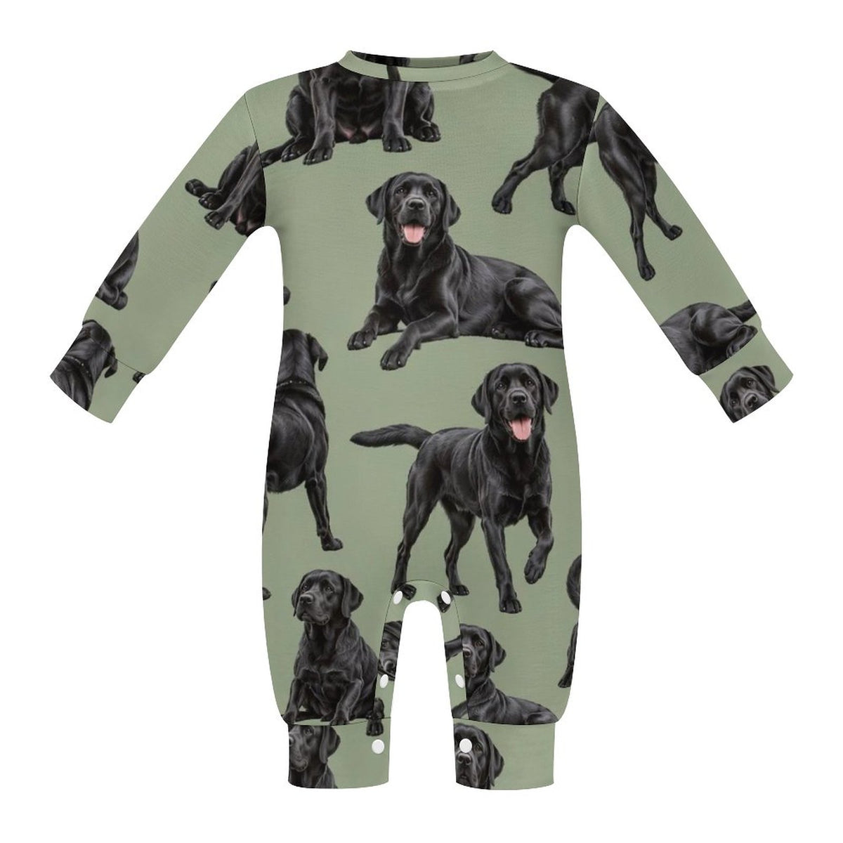Dog Lover, Pet Owner, Cotton Long Sleeve Infant Bodysuit (All-Over Printing)