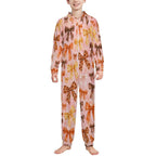 250gsm Flannel Footless Zip up Kid Jumpsuit Pajamas(All-Over Printing)