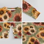 Cotton Long Sleeve Infant Bodysuit (All-Over Printing)