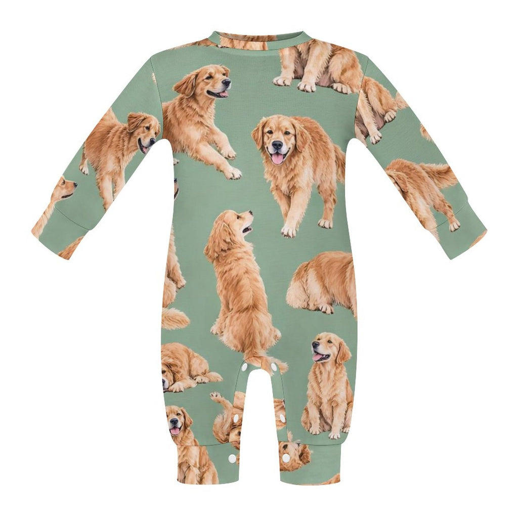 Dog Lover, Pet Owner, Cotton Long Sleeve Infant Bodysuit (All-Over Printing)