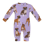 Dog Lover, Pet Owner, Cotton Long Sleeve Infant Bodysuit (All-Over Printing)