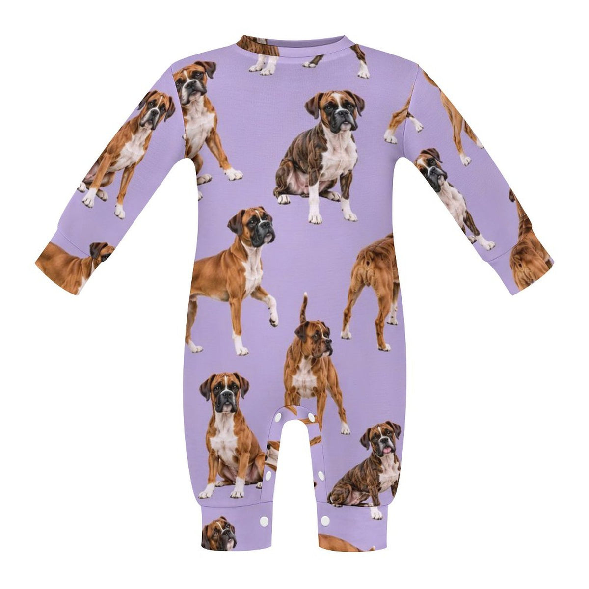 Dog Lover, Pet Owner, Cotton Long Sleeve Infant Bodysuit (All-Over Printing)