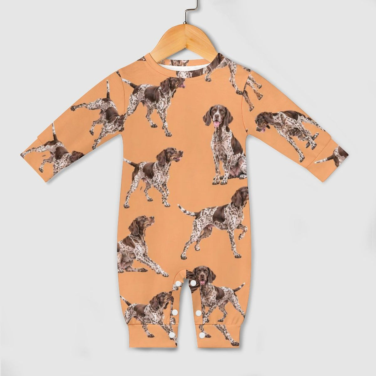 Dog Lover, Pet Owner, Cotton Long Sleeve Infant Bodysuit (All-Over Printing)