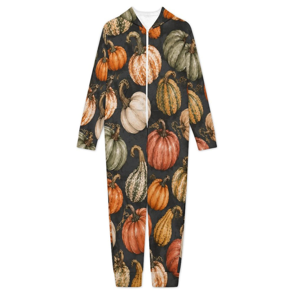 250gsm Flannel Footless Zip up Kid Jumpsuit Pajamas(All-Over Printing)