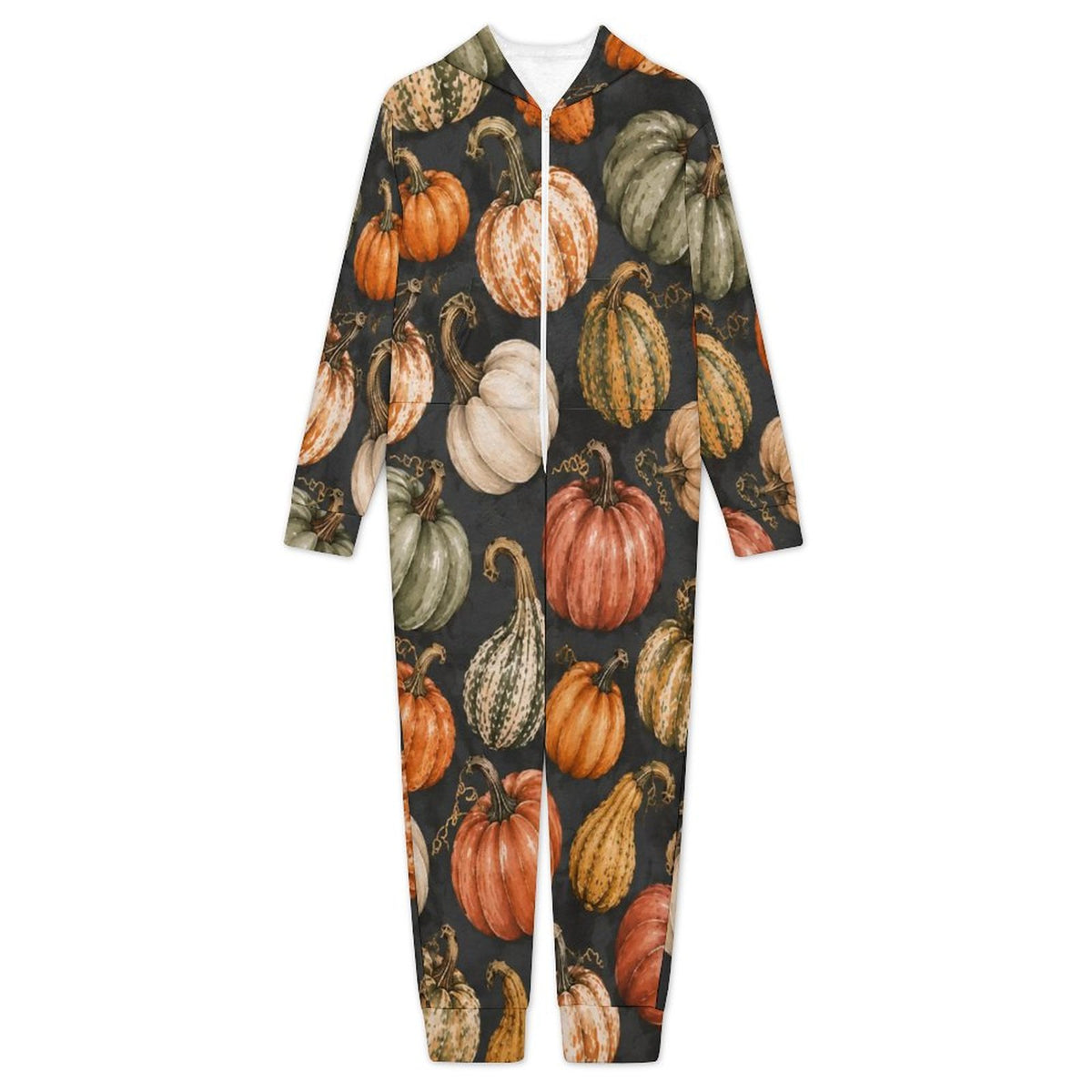 250gsm Flannel Footless Zip up Kid Jumpsuit Pajamas(All-Over Printing)