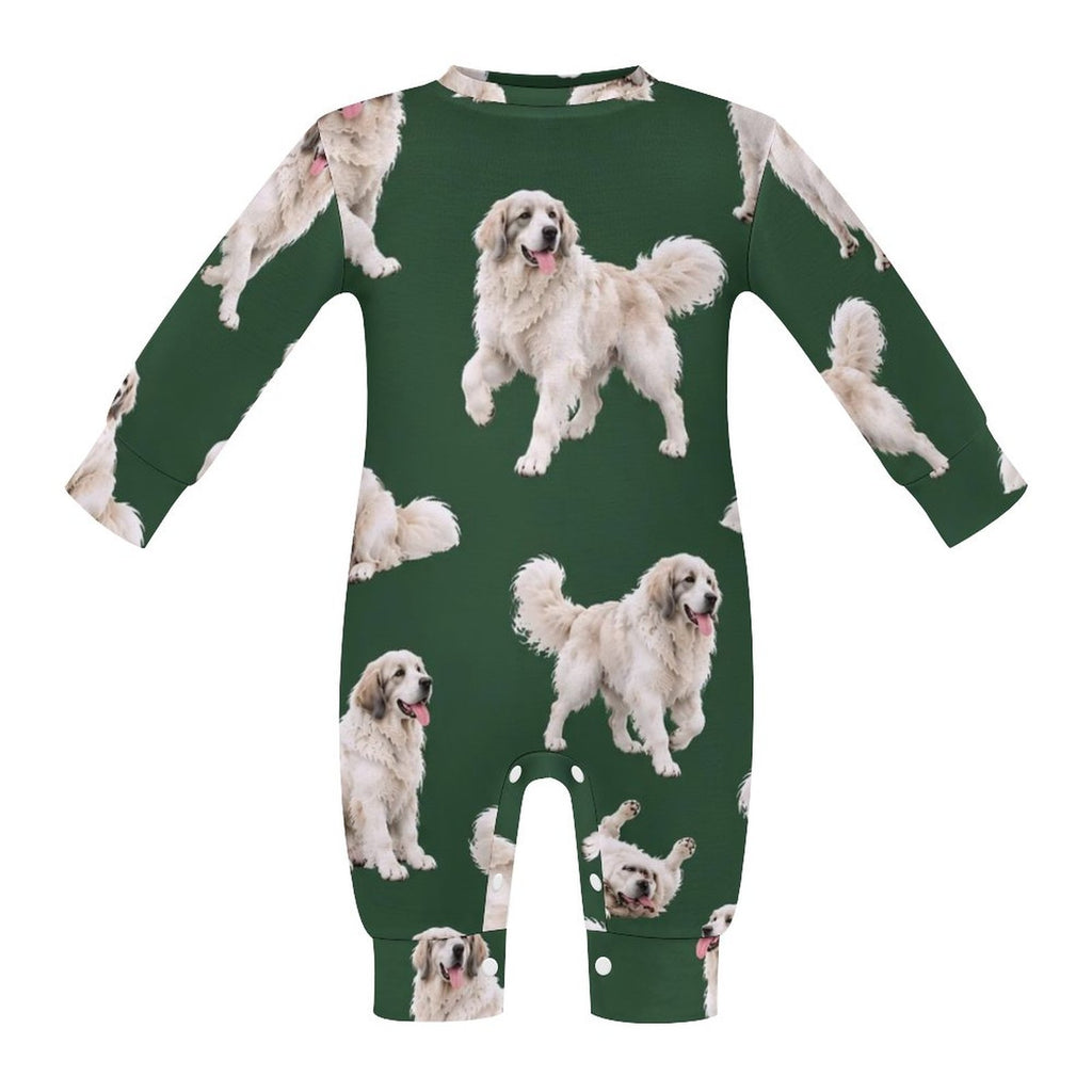 Dog Lover, Pet Owner, Cotton Long Sleeve Infant Bodysuit (All-Over Printing)