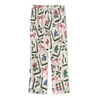 Mahjong tiles, Women's Cuban Collar Pajama Set