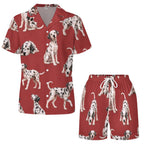 Women's Satin Cuban Collar Pajama Set(All-Over Printing)