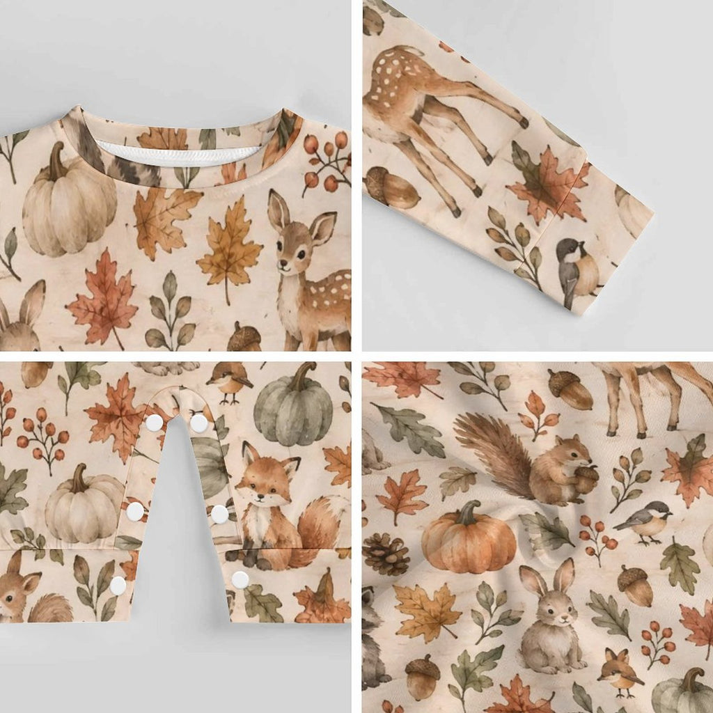 Cotton Long Sleeve Infant Bodysuit (All-Over Printing)