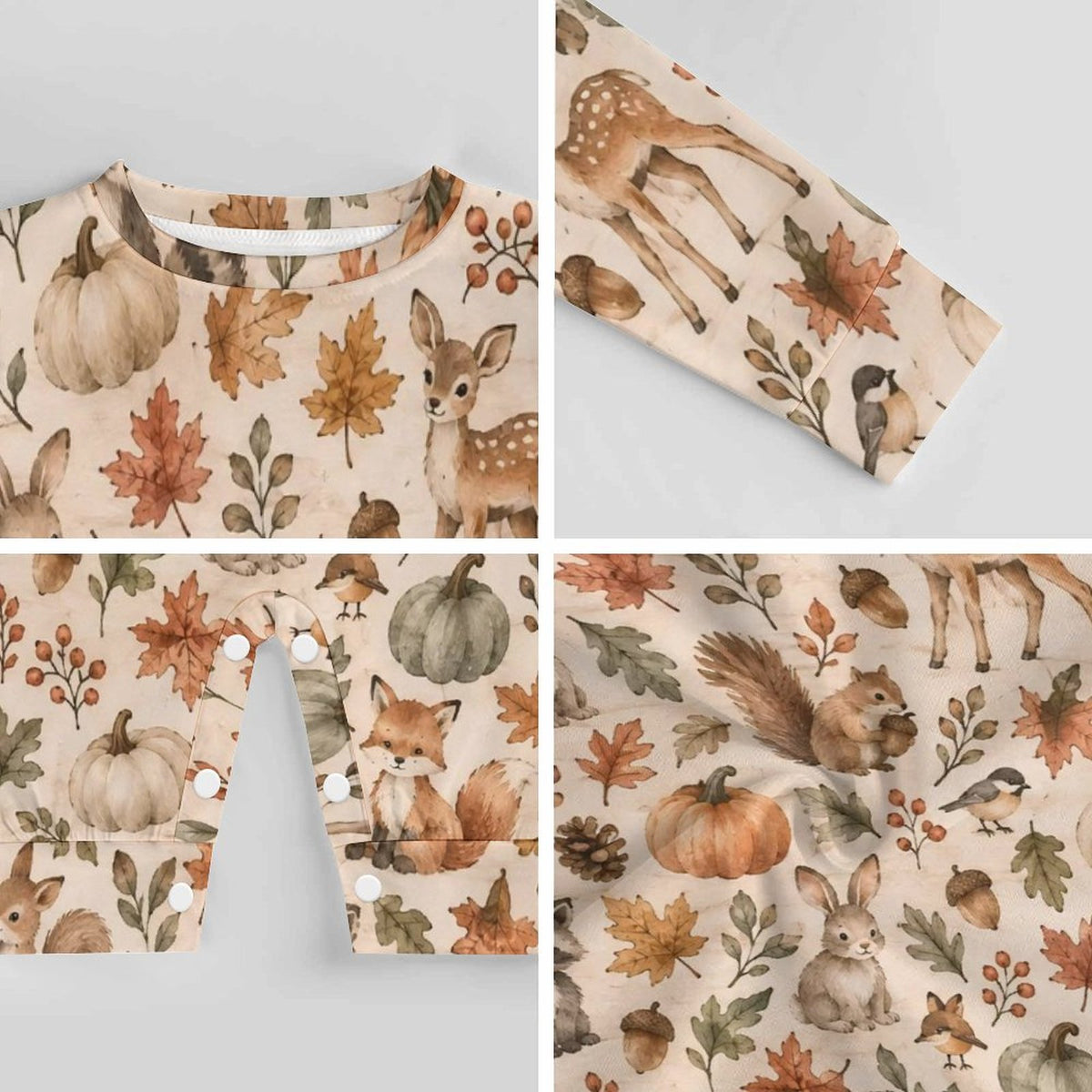 Cotton Long Sleeve Infant Bodysuit (All-Over Printing)