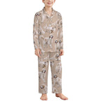 180gsm Long Sleeve Kid Pajama Set(All-Over Printing)