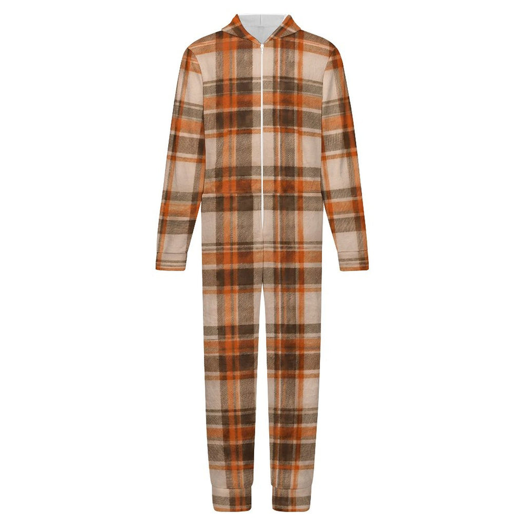 250gsm Flannel Footless Zip up Kid Jumpsuit Pajamas(All-Over Printing)