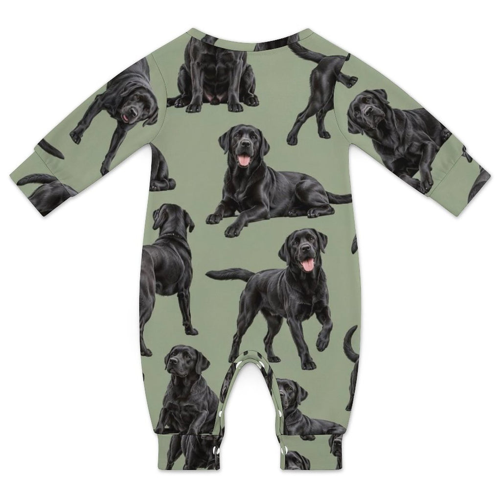 Dog Lover, Pet Owner, Cotton Long Sleeve Infant Bodysuit (All-Over Printing)