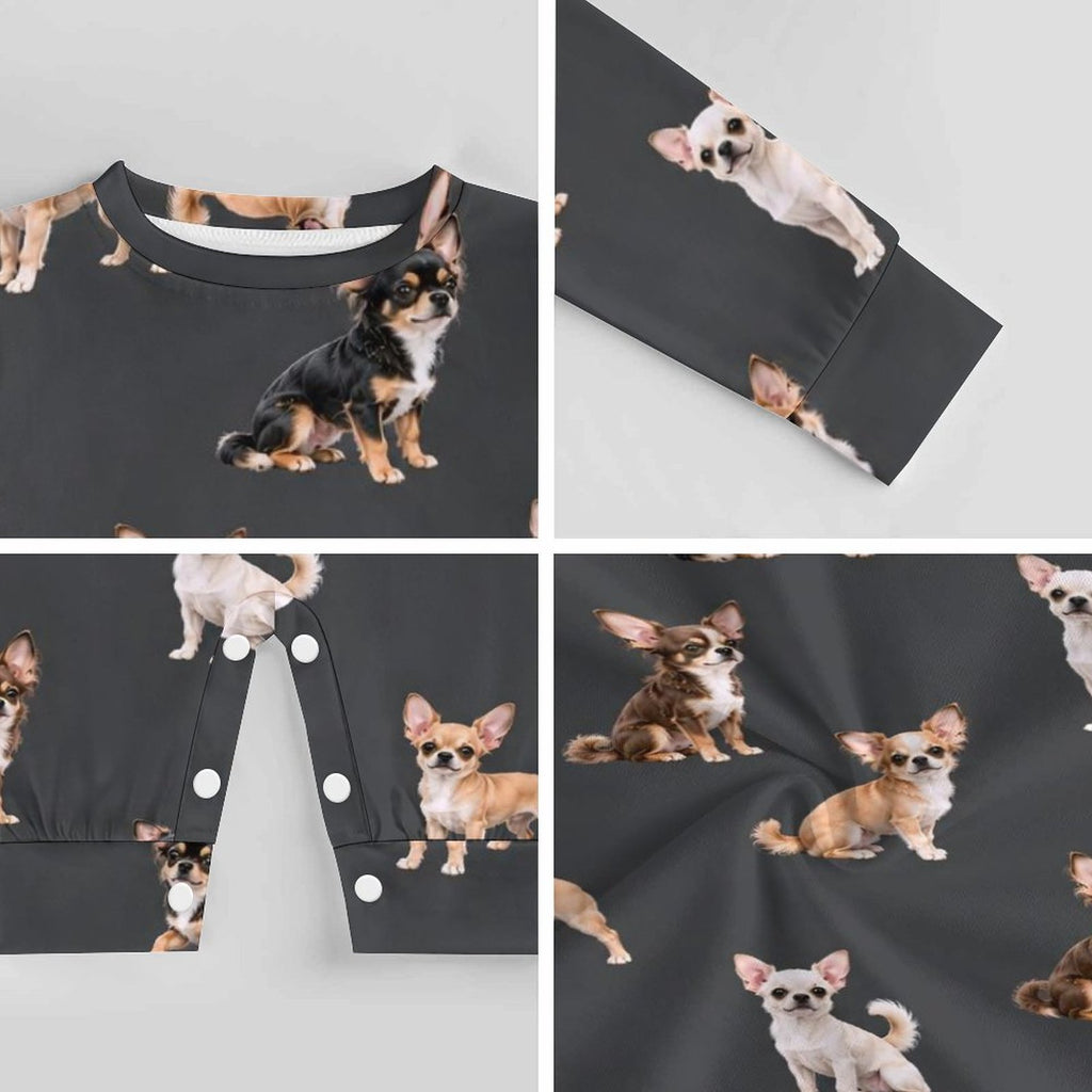 Dog Lover, Pet Owner, Cotton Long Sleeve Infant Bodysuit (All-Over Printing)