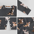 Dog Lover, Pet Owner, Cotton Long Sleeve Infant Bodysuit (All-Over Printing)