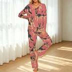 200gsm V-Neck Pajama Set(All-Over Printing)